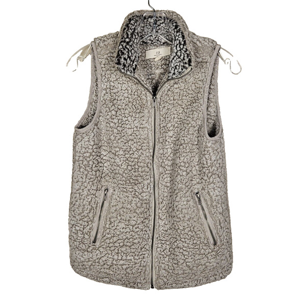 Thread And Supply Sherpa Arctic Vest Size XSmall Fleece Full Zip Pockets Outdoor - Picture 2 of 16